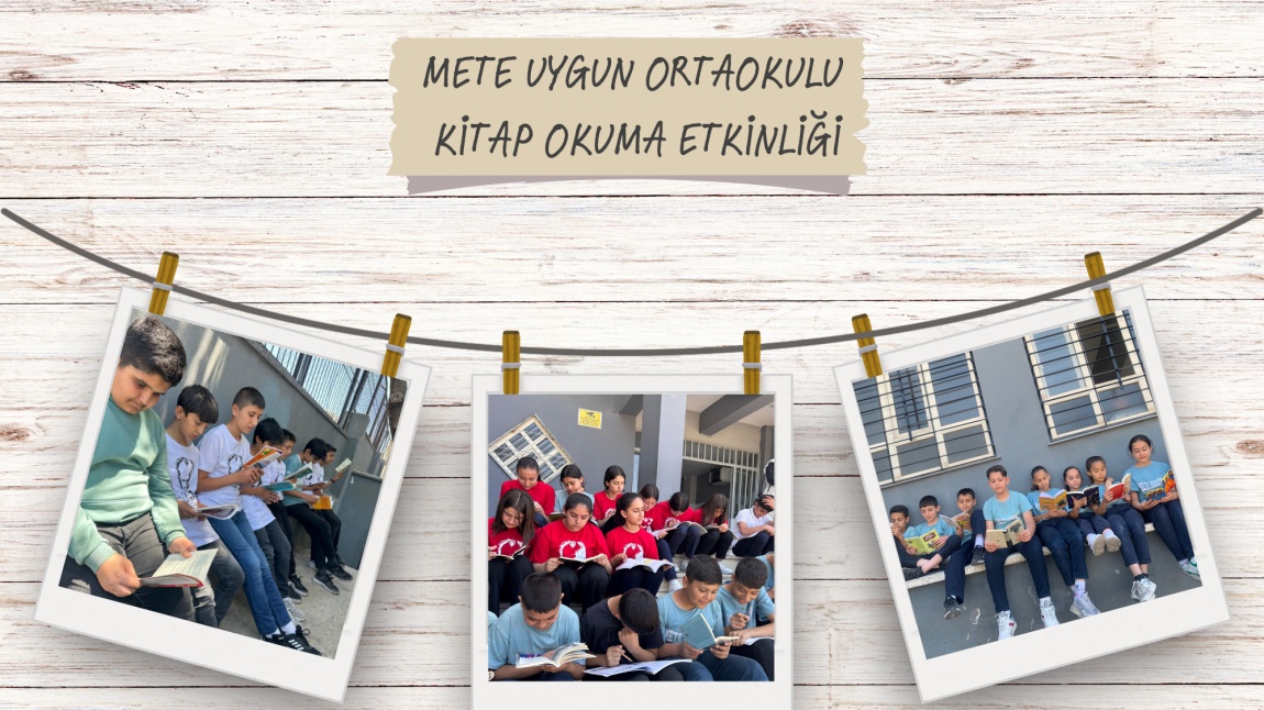 Okul Bahçesinde Kitap Okuma Etkinliği
